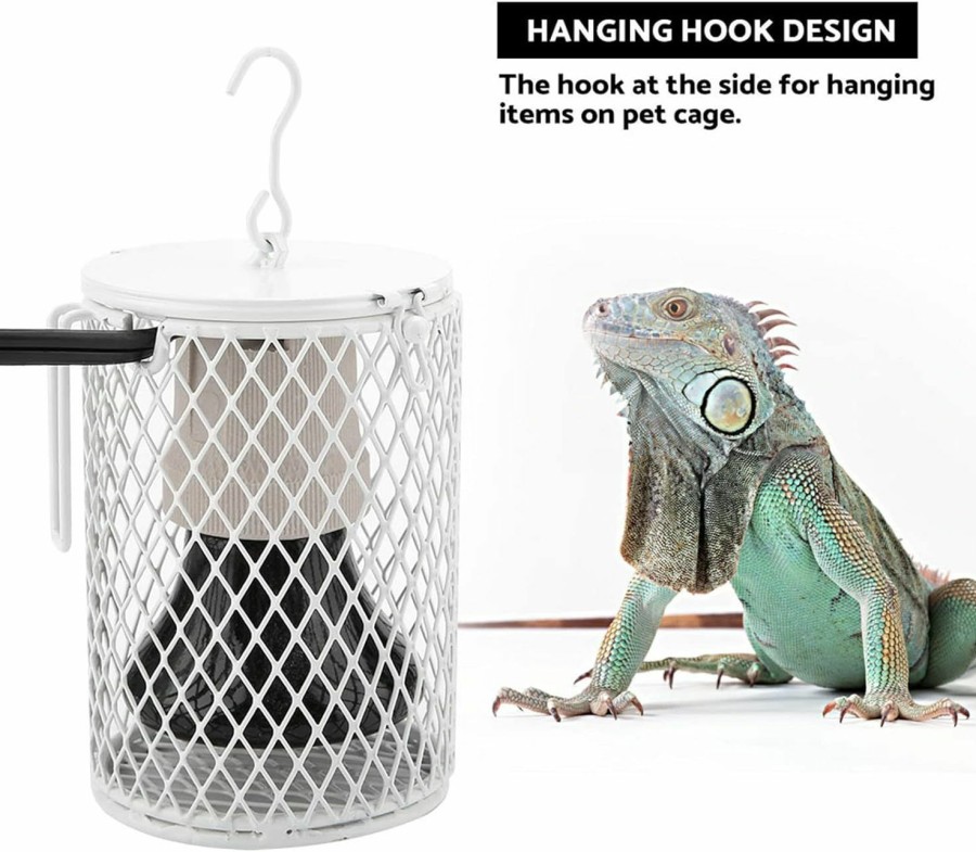 Reptiles & Amphibian Yosoo Health Gear | Bird Heat Lamp, 100W Ceramic Heat Emitter Heater Lamp Bulbs With Power Switch & Anti Biting Hanging Hook Design For Pet Brooder Coop Chicken Lizard Snake Aquarium (Us Plug 110 To 120V)(Black)