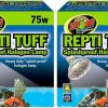 Reptiles & Amphibian Zoo Med | Zoo Med (2 Pack) Repti Tuff Splashproof Halogen Lamps 75 Watts