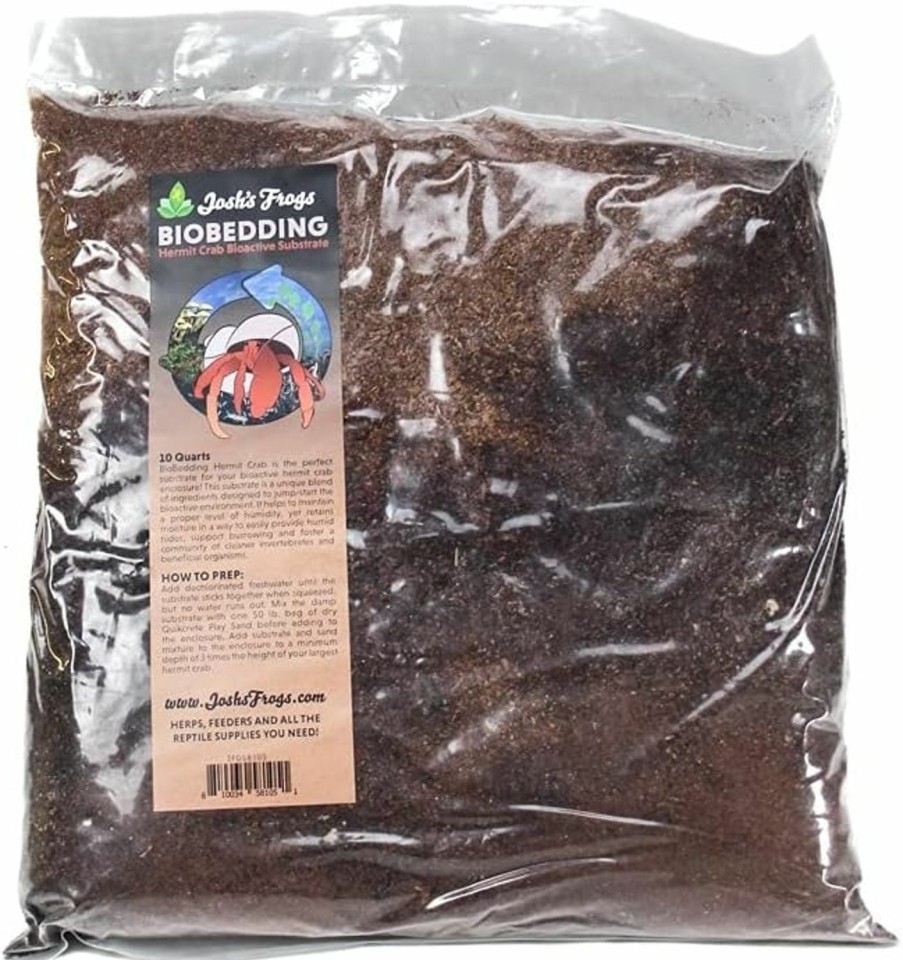 Reptiles & Amphibian Josh's Frogs | Josh'S Frogs Hermit Crab Biobedding Bioactive Substrate (10 Quart (Sand Needed))