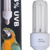 Reptiles & Amphibian LUCKY HERP | Lucky Herp Compact Bird Lamp Lighting Bulb, 2.4% Uvb, 20W,Screw Thread