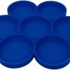 Reptiles & Amphibian Chatelet | Hermit Crab Feeder Dish | 7 Tray Dish For Crab Or Snail Feeding | Mix & Match Crab Food | Made In Usa (Blue, Hexagon)