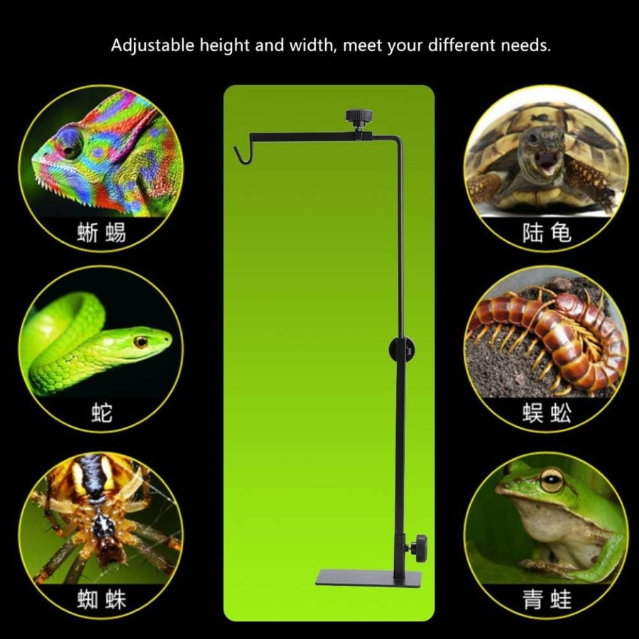 Reptiles & Amphibian ZLXHDL | Zlxhdl Landing Light Stand, Reptile Light Stand, Adjustable Metal Landing Lamp Stand Bracket For Pet Reptiles Tortoise Centipede Spider For Pet Reptiles Like Tortoise Centipede