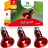 Reptiles & Amphibian REPTI HOME | Repti Home 3 Pack Infrared Reptile Heat Lamp Bulbs,100W Reptiles & Amphibians Infrared Basking Spot Lamp Bulb, Red Heat Emitter Light For Chickens Coop