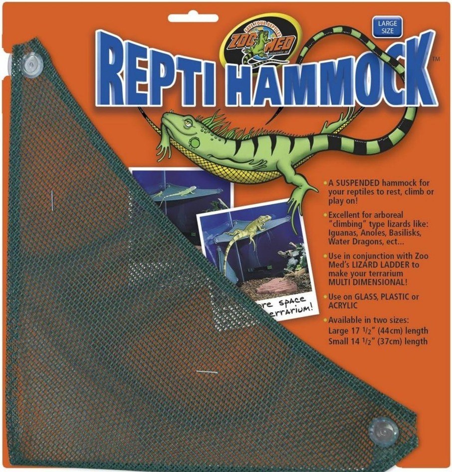 Reptiles & Amphibian Zoo Med | Zoo Med Mesh Reptile Hammock, 17.5-Inch