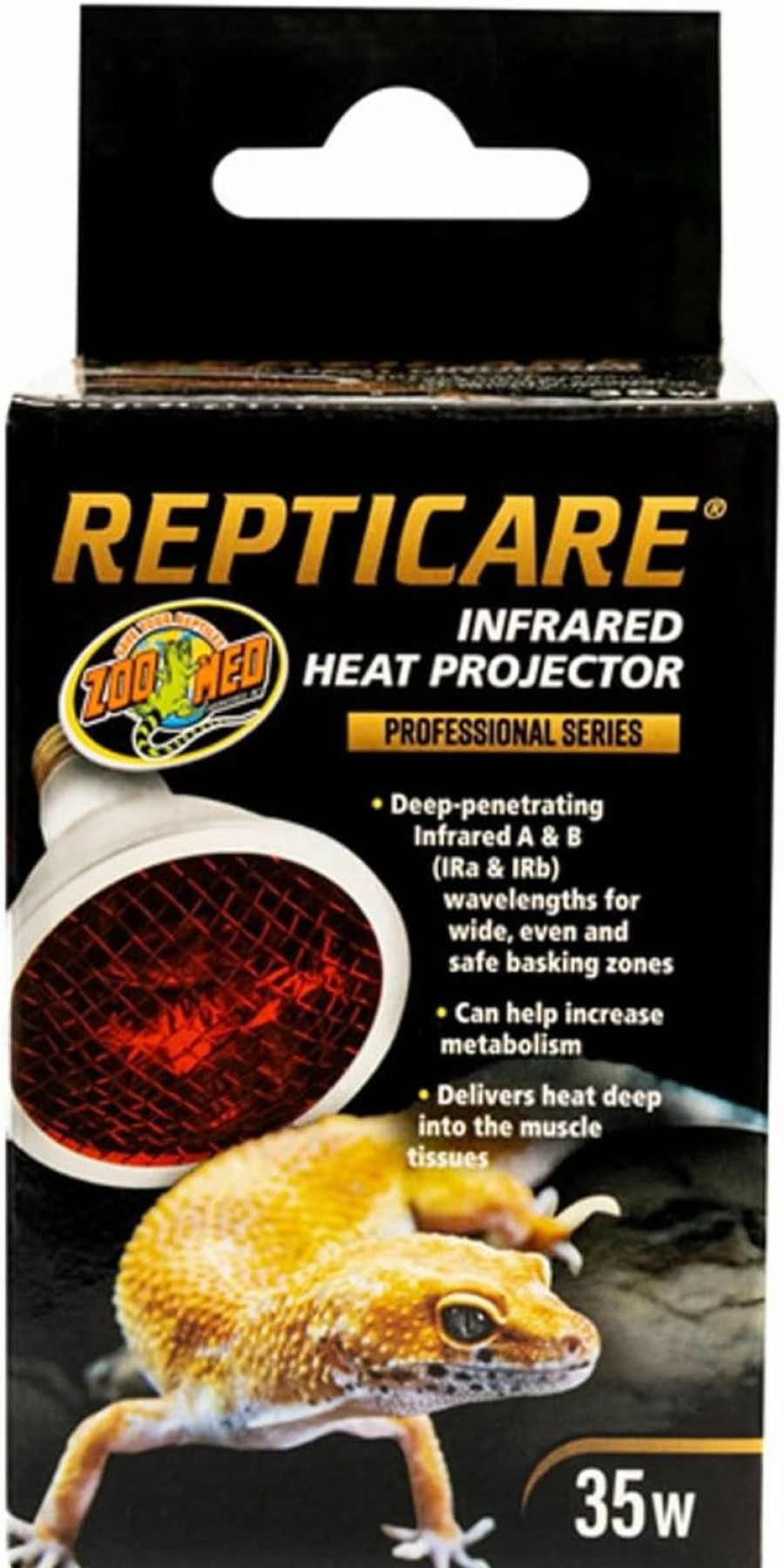 Reptiles & Amphibian Zoo Med | Zoo Med Repticare - Infrared Heat Projector - 35 W