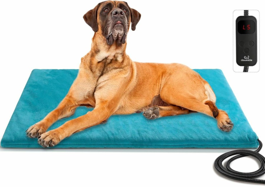 Reptiles & Amphibian clawsable | Clawsable Super Large Size Pet Heating Pad Electric Heating Pad For Dogs, Waterproof Dog Cat Heated Bed Pad, Adjustable Warming Mat With 6 Temperature & 5 Timers Set Auto Off Anti-Chew Cord