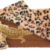 Reptiles & Amphibian ADOGGYGO | Adoggygo Bearded Dragon Bed With Pillow Blanket, Bearded Dragon Tank Accessories Lizard Hide Habitat Shelter, Warm Sleeping Bag With Cover For Bearded Dragon, Leopard Gecko, Lizard