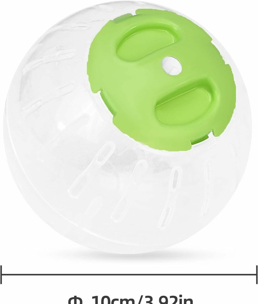 Reptiles & Amphibian U0U | U0U Hermit Crab Running Ball Toy,Small Hermit Crab Accessories,Hermit Crab Cage,Suitable For Hermit Crab And Hamster Rat (Green)