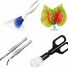 Reptiles & Amphibian PHYPOBLE | Phypoble 5Pcs Reptile Supplies Set, Include A Reptile Feeding Tongs, Two Stainless Steel Tweezers, Mini Dustpan, Brush And Leave For Hamsters, Turtle, Chameleon, Snake, Spider And Other Small Animals