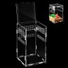 Reptiles & Amphibian Happyyami | Happyyami Reptile Feeding Box Tarantula Enclosure Stick Enclosure Jumping Spider Enclosure Lizard Tank Feeding Box Terrarium Breeding Box Habitat Terrarium Case For Spiderlings