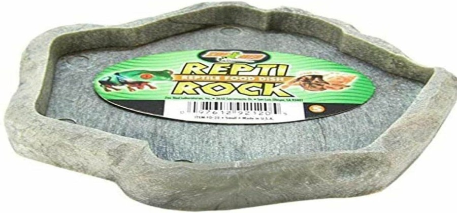 Reptiles & Amphibian Zoo Med | Zoo Med Laboratories Szmfd20 Repti-Rock Food Dish, Small