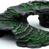 Reptiles & Amphibian Junniu | Junniu Reptile Hide Cave Turtle Basking Platforms Shale Scape Step Ledge Ramps 9.5In Rock For Aquarium Bearded Dragon Chameleon Tortoise Lizards Amphibians Betta Resin