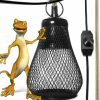 Reptiles & Amphibian Trakem | Trakem Reptile Anti-Scald Lampshade, Reptile Heat Lamp Mesh Cage Lampshade Cover Pipe With Cable Protection For Reptile Turtles Chicks Lizard Snake