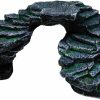 Reptiles & Amphibian Sleeping Dragon | Sleeping Dragon Small Reptile Step Ledge And Basking Platform With Reptile Water Dish - For Small Geckos, Lizards, Turtles - Reptile Terrarium, Turtle Tank And Fish Tank Accessories