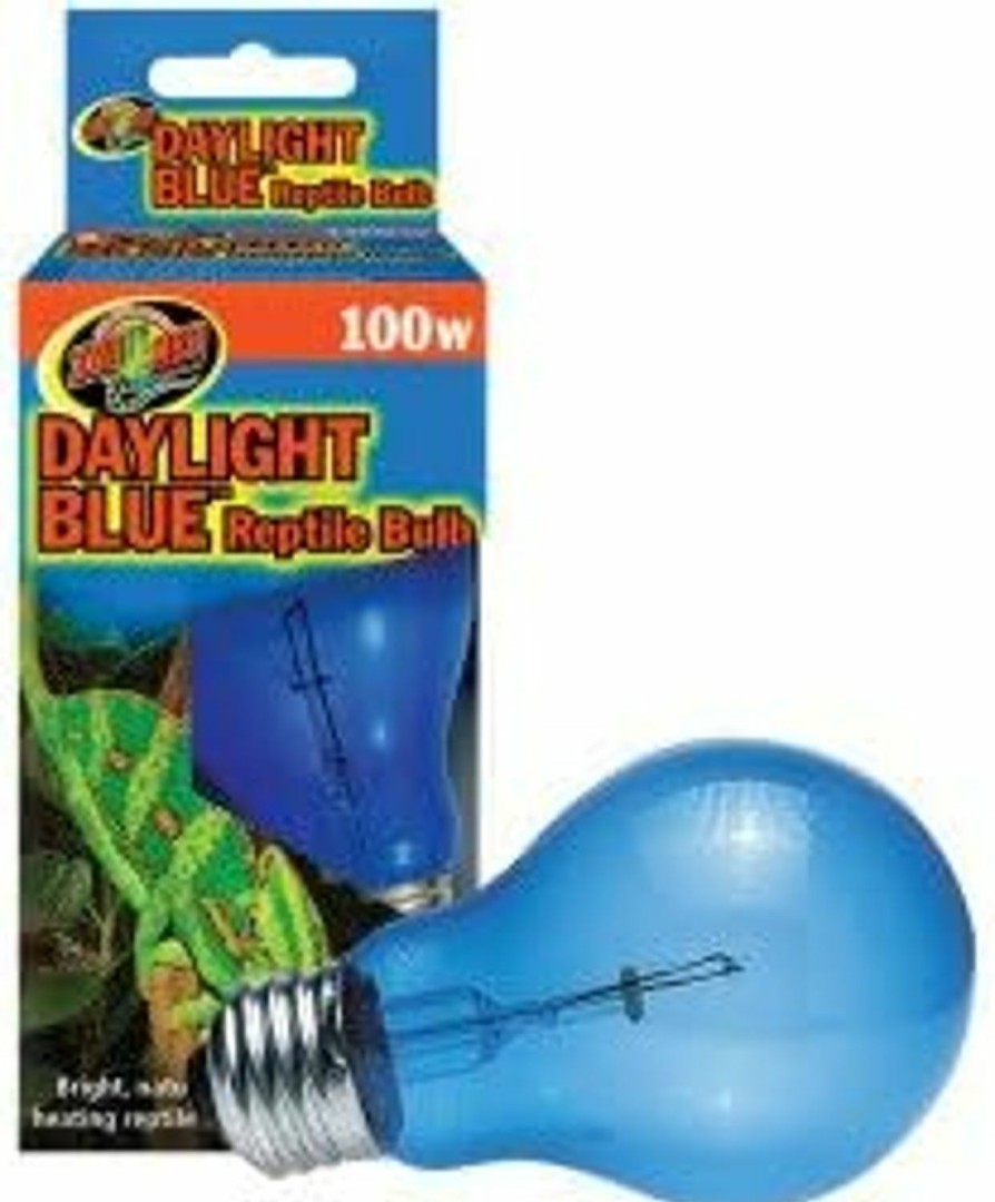 Reptiles & Amphibian Zoo Med | (4 Pack) Zoo Med Daylight Blue Reptile Bulbs - 100 Watt Each