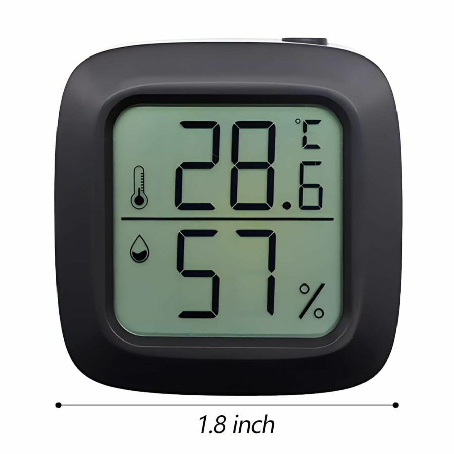 Reptiles & Amphibian JLENOVEG | Reptile Thermometer Hygrometer Digital Display Reptile Terrarium Thermometer Mini Reptile Thermometer And Humidity Gauge Reptile Tank Thermometer Hygrometer For Reptiles And Amphibians