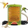 Reptiles & Amphibian Hamiledyi | Hamiledyi Ceramic Heat Lamp Bulb With Lampshade,Reptile Heat Lamp Guard 100W Bird Cage Heater Adjustable Temperature Anti-Scald Heating Bulb No Light Emitter For Reptile,Bearded