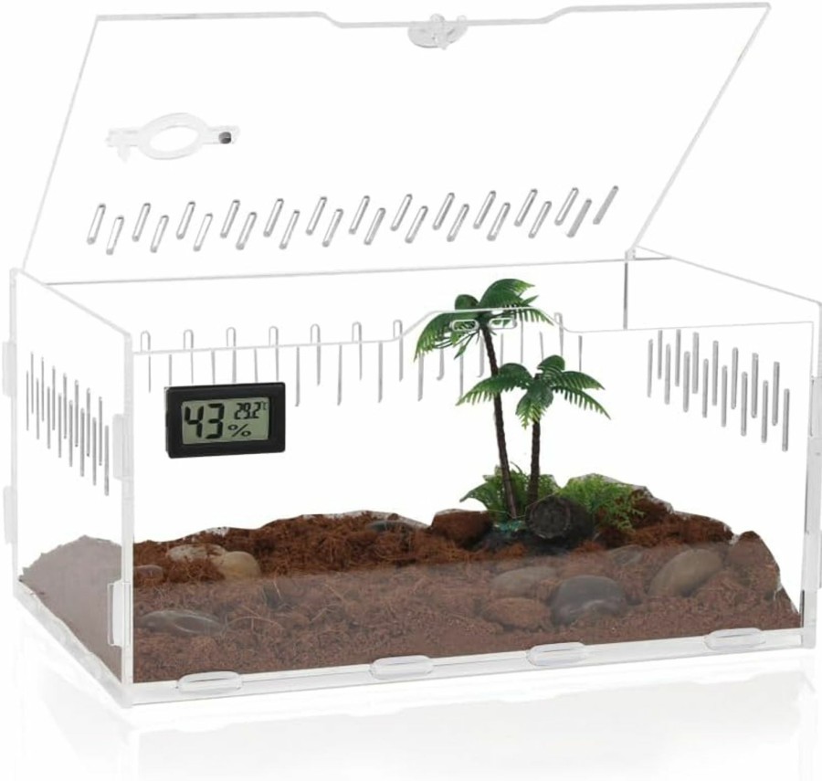 Reptiles & Amphibian LEIZHENZI | Tarantula Enclosure, Reptile Terrarium,11.8\" X 7.9\" X 5.9\"Terrarium,Terrariums Suitable For Insect, Spiders, Chameleon Cage,Snake Enclosure,Gecko Tank,Lizard Tank