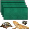 Reptiles & Amphibian GCVOPTON | 4 Pcs 24\" X 47\" Large Reptile Carpet, Bearded Dragon Tank Flooring, Reptile Cage Mat Tank Accessories, Pet Terrarium Substrate Liner Bedding For Bearded Dragon Lizard Tortoise Leopard Gecko Snake