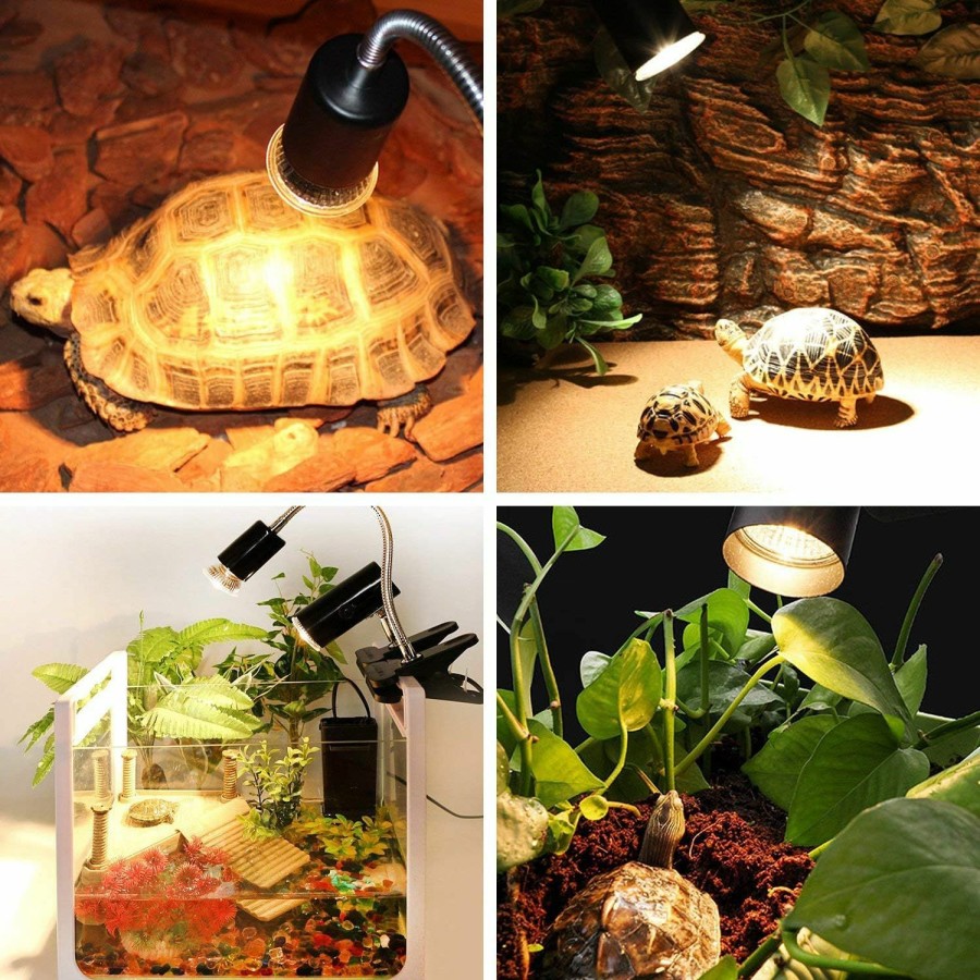 Reptiles & Amphibian OMAYKEY | Omaykey 3 Pack 50W Uva + Uvb Full Spectrum Sun Lamp Sunbathe Heat Lamp/Bulb/Light For Lizard Reptiles & Amphibians