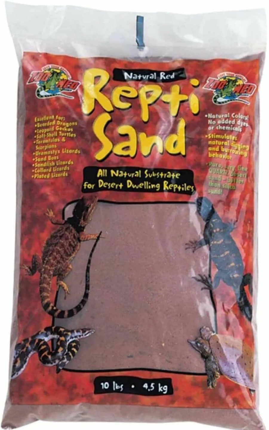 Reptiles & Amphibian Zoo Med | Zoo Med Reptisand, Natural Red, 10 Pounds