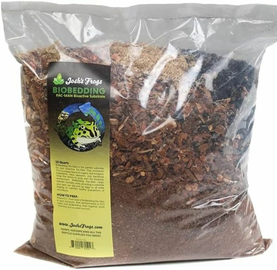 Reptiles & Amphibian Josh's Frogs | Josh'S Frogs Biobedding Pac-Man Bioactive Substrate (4 Quart)