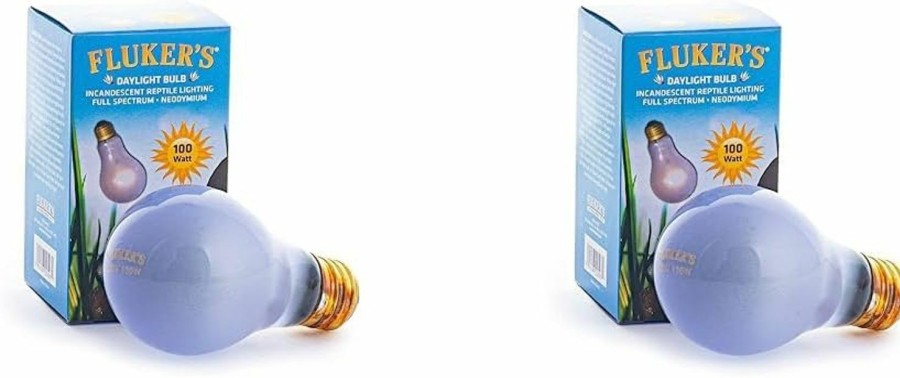 Reptiles & Amphibian Fluker's | Fluker'S Neodymium Full Spectrum Daylight Bulbs For Reptiles, 75 Watt