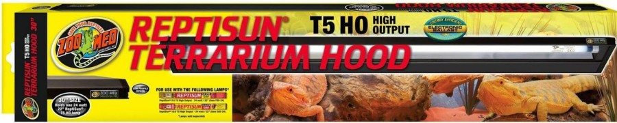 Reptiles & Amphibian Zoo Med | Zoo Med Reptisun T5 Ho Terrarium Hood, 30" L