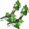 Reptiles & Amphibian Fhiny | Fhiny 2 Pcs Reptile Corner Branch, Resin Climb Tree Branch Decor With Leaves Tank Accessories Terrarium Plant Ornament With Suction Cup For Snake Lizard Bearded Dragons Gecko Climbing