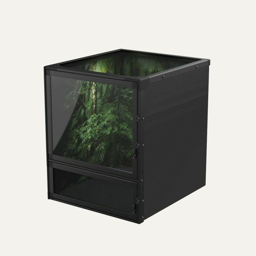 Reptiles & Amphibian Leap | Leap Habitat Reptile Terrarium - 20 Gallon, Lightweight And Durable, Bioactive Ready, 15X17X18 Inches, With Ergonomic Door Latches And Fresh Air Flow For Reptiles And Amphibians