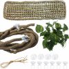 Reptiles & Amphibian Hamiledyi | Bearded Dragon Hammock Lizard Lounger Reptile Jungle Climber Vines With Suction Cups Flexible Leaves Climbing Branches Reptile Habitat Accessories For Chameleon Lizard Gecko Frog Iguana Snake