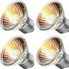 Reptiles & Amphibian Lachesan | Lachesan Turtle Heat Lamp 4-Pack, 50W Uva Uvb Reptile Turtle Light Bulbs For Amphibian Tanks, Terrariums, And Cages, Works With Various Lamp Fixtures