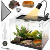 Reptiles & Amphibian AZV | Azv Habitat Terrarium Enclosure, Small Reptile Tank With Bearded Dragon Hammock, Heat Lamp, Hide Cave For Small Reptiles, Amphibians, Lizard, Mantis, Spider, Geckos, Snake, Turtle, Frog, Chameleons