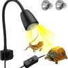 Reptiles & Amphibian Moonorange | Moonorange Reptile Heat Lamp, 360 Rotatable Light Lamp With 2Pcs Basking Bulbs (25W + 50W), Suitable For Turtle, Bearded Dragon, Reptiles, Snake, Lizard (Black)