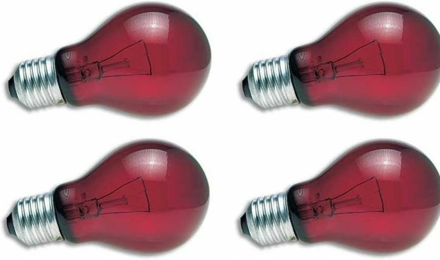 Reptiles & Amphibian Zoo Med | Zoo Med Nightlight Red Reptile Bulbs 40 Watts (4 Pack)