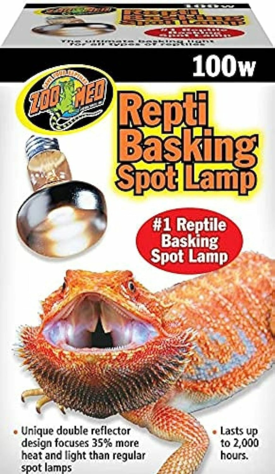 Reptiles & Amphibian Zoo Med | Zoo Med Repti Basking Spot Lamp Replacement Bulb 100 Watts - Pack Of 3