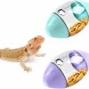 Reptiles & Amphibian HZAKXIN | Hzakxin Bearded Dragon Toys Lizard Feeder Toys Reptile Enrichment Toys America Football Shape Toys For Bearded Dragon, Lizard, Gecko (2Pcs)