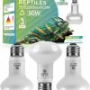 Reptiles & Amphibian REPTI HOME | Repti Home Reptile Heat Lamp Bulb,100W 3 Pack Basking Spot Lamp Bulb For Reptiles & Amphibians,Reptile Daylight Heat Emitter Light For Bearded Dragon, Lizard, Turtle