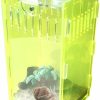 Reptiles & Amphibian Generic | Reptile Terrarium,Vertical Acrylic Tarantula Enclosure Breeding Tank,Aquarium Breeding Tank 5\" X 4\" X 8\"For Invertebrates And Small Tree Dwelling Reptiles,Mantis, Cricket,Snails,Frog-Fluorescent Green