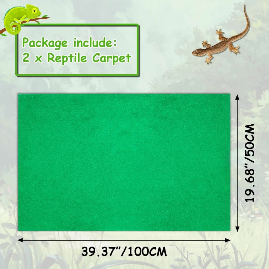 Reptiles & Amphibian Tfwadmx | 47.2\" X 23.6\" Reptile Carpet Large Mat Substrate Liner Bedding Reptile Supplies For Terrarium Lizards Snakes Bearded Dragon Gecko Chamelon Turtles Iguana