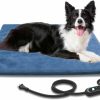 Reptiles & Amphibian SHYLOME | Shylome Medium Size Pet Heated Pad Electric Heating Pad For Dogs, Waterproof Dog Cat Heated Bed Pad, Adjustable Warming Mat With 6 Temperature & 4 Timers Set Auto Off Anti-Chew Cord (M-18\"X18\")