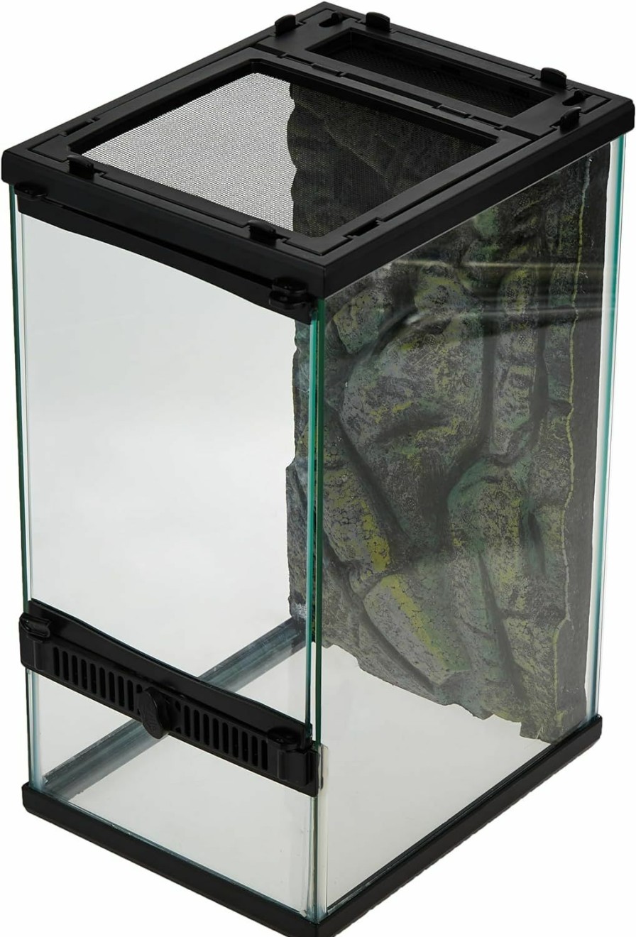 Reptiles & Amphibian Zilla | Zilla Front Opening Terrarium - 8\" X 10\" X 15\",Black