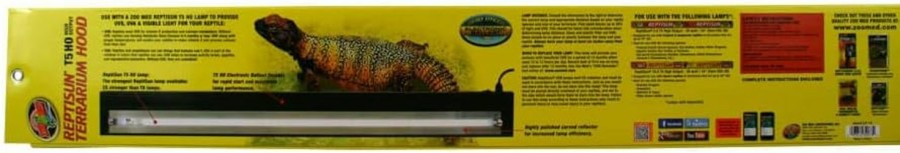 Reptiles & Amphibian Zoo Med | Zoo Med Reptisun T5-Ho Terrarium Hood, 36\"