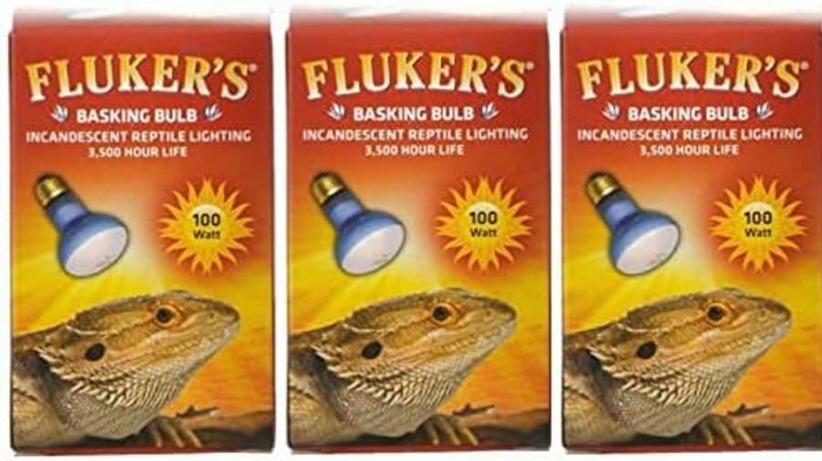 Reptiles & Amphibian Fluker's | (3 Pack) Fluker'S Basking Spotlight Bulbs For Reptiles 100 Watt