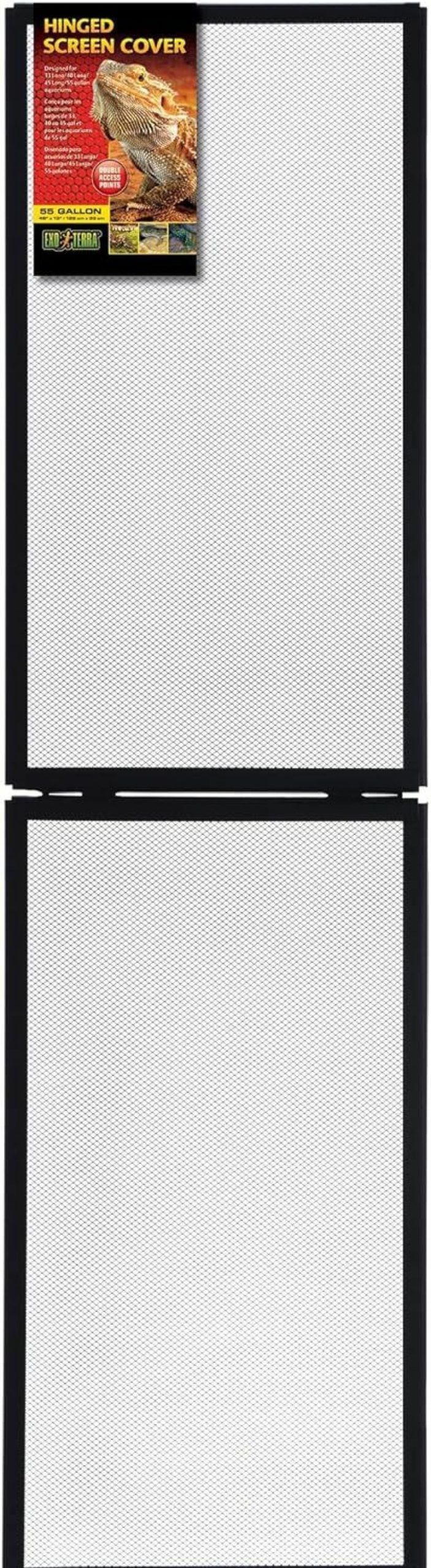 Reptiles & Amphibian Exo Terra | Exo Terra Screen Cover For Hinged Door, 55-Gallon, Small