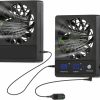 Reptiles & Amphibian RUNWUSHENG | Runwusheng Reptile Fan,Humidity Fan,Dehumidifier For Rainforest Terrarium Vivarium, Improving Air Circulation For Amphibians, Reptiles, And Snakes