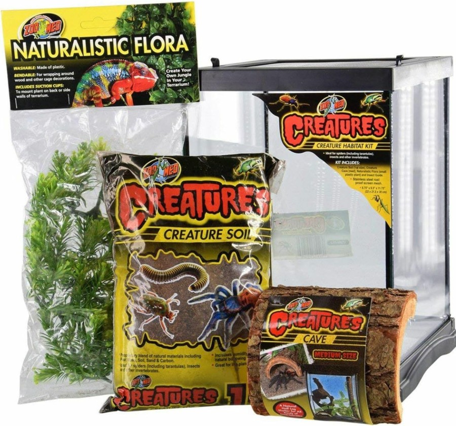 Reptiles & Amphibian Zoo Med | Zoo Med Creatures Creature Habitat Kit 1 Count - Pack Of 12