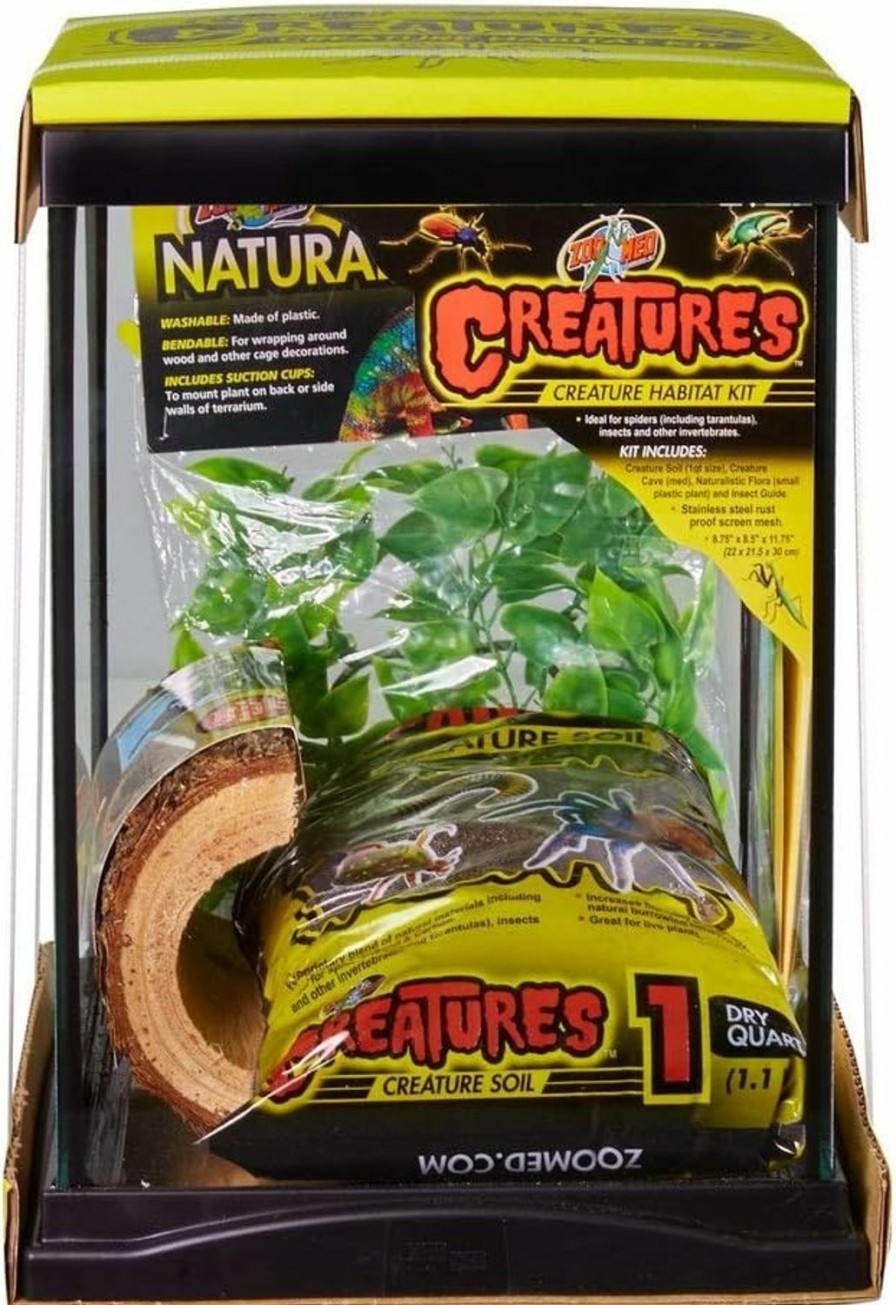 Reptiles & Amphibian Zoo Med | Zoo Med Creatures Creature Habitat Kit 1 Count - Pack Of 12