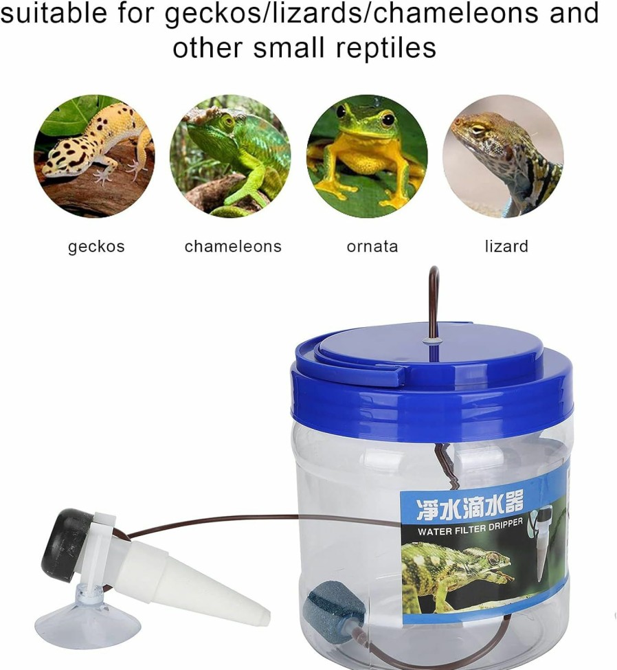 Reptiles & Amphibian Shanrya | Shanrya Reptile Watering Dripper, Reptile Watering Tool 1300Ml Reptile Water Dripper Kit Plants Irrigation Devices Reptile Humidifier Reptiles Accessories