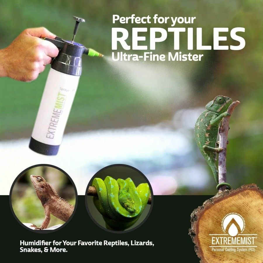 Reptiles & Amphibian EXTREMEMIST | High-Performance Reptile Mister | Ultra-Fine Amphibian Sprayer | Terrarium Humidity Fogger | Continuous Gentle Mister | Humidifier For Geckos, Chameleons, Turtles, & Lizards